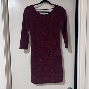NWOT Trixxi Burgundy Holiday Party Dress